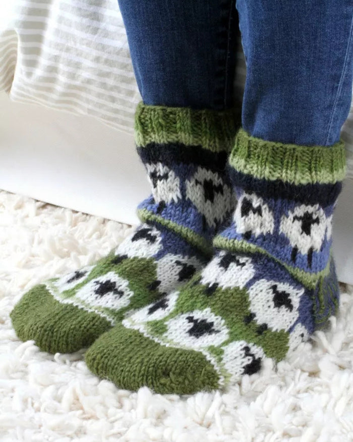 Flock of Sheep Sofa Socks Pachamama