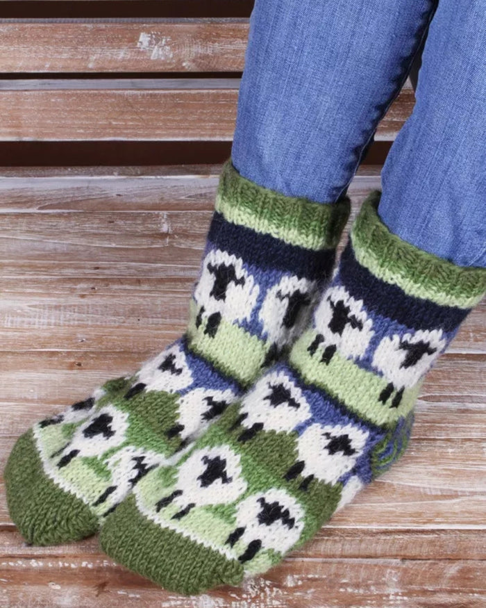 Flock of Sheep Sofa Socks Pachamama