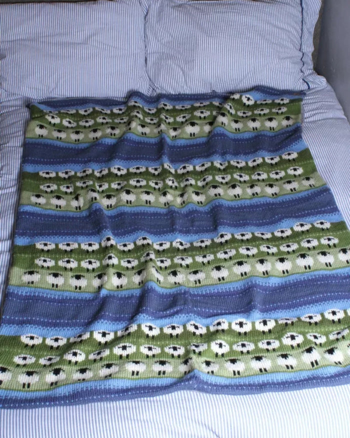 Flock of Sheep Throw Pachamama