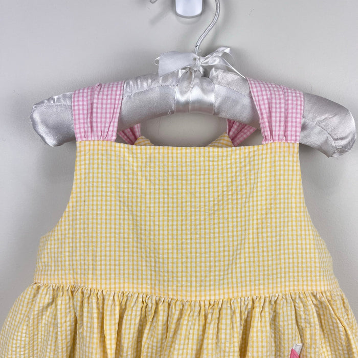 Florence Eiseman Lemonade Stand Yellow Seersucker Dress 2T