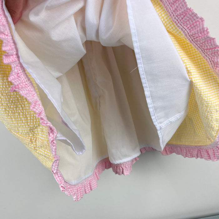 Florence Eiseman Lemonade Stand Yellow Seersucker Dress 2T