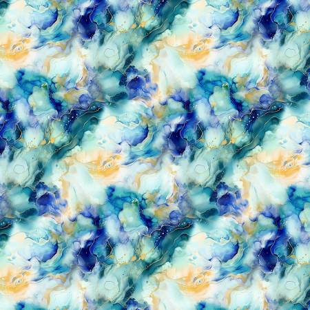 Flourish - Ocean - Hoffman Fabrics - X5628H-73