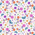 Flower Patch Toss- Multi Color - P&B Textiles