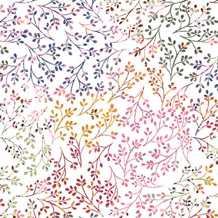 Flutter Blooms - Multi Vines - P&B Textiles - FLBL6084-WMU