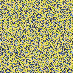 Frogs & Fronds - Scroll - Yellow And Blue- 29292-S