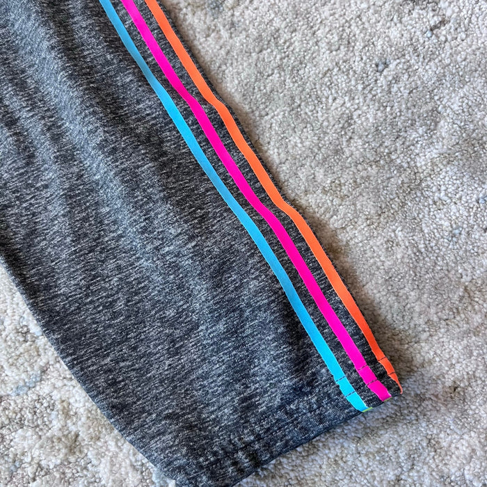 Gap Charcoal Gray GapFit Side Stripe Sport Leggings M