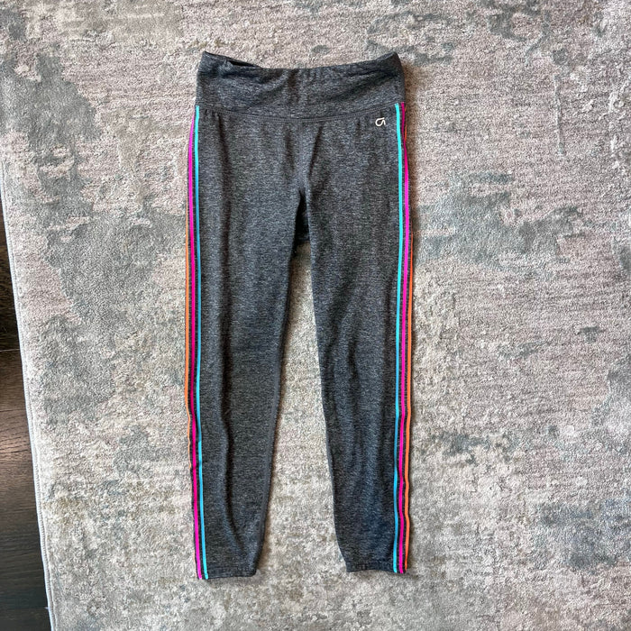 Gap Charcoal Gray GapFit Side Stripe Sport Leggings M