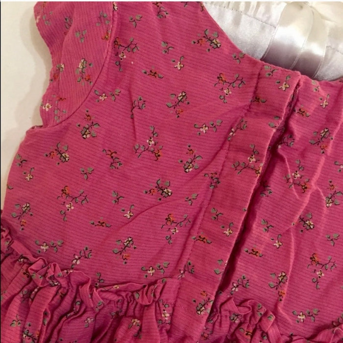 Gap Toddler Girl Pink Floral Short-Sleeve Dress 2T