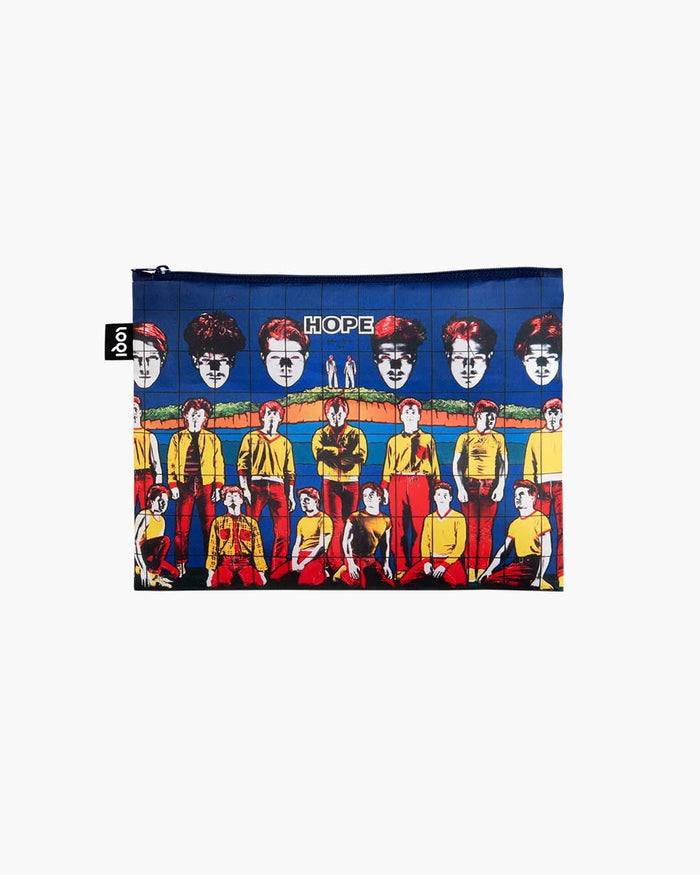 GILBERT & GEORGE Death, Hope, Life, Fear Recycled Zip Pockets | LOQI | Zip Pockets