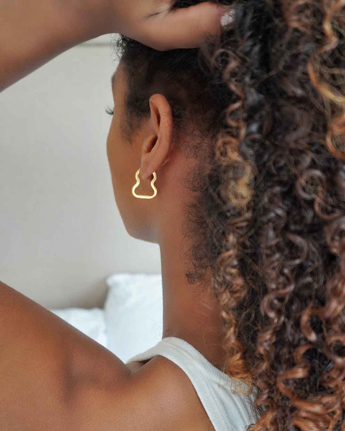 Gold Arya Hoops