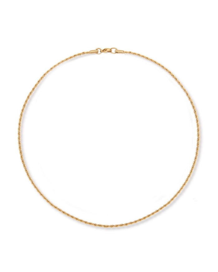 Gold Delicate Rope Chain Necklace