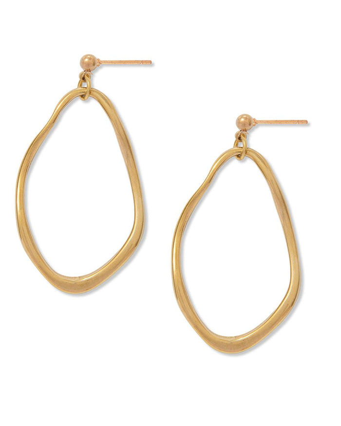 Gold Gaia Studs