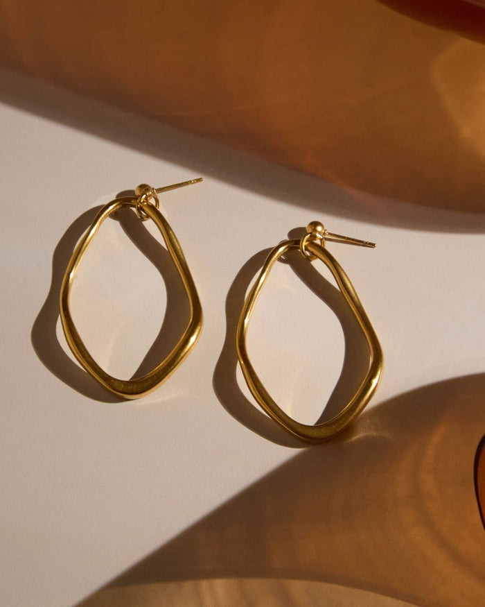 Gold Gaia Studs