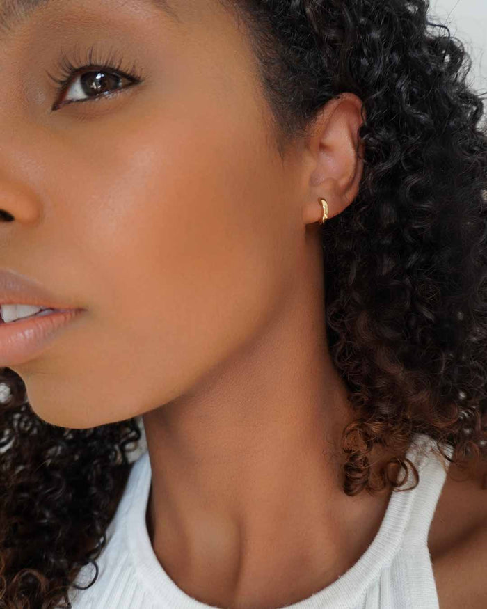 Gold Huggie Hoops
