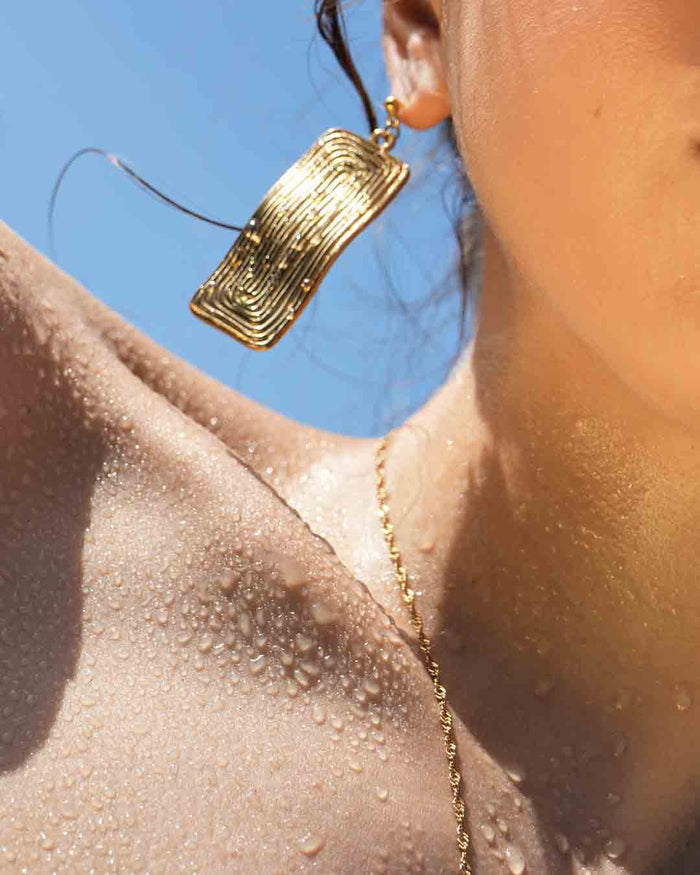 Gold Palma Earrings