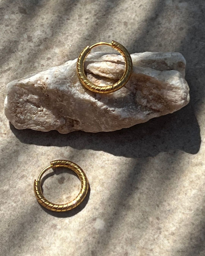 Gold Seren Hoops