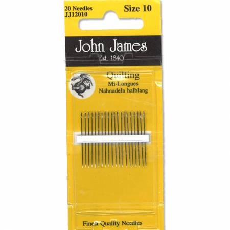 Goldnglide Needle Quilting Sz10 - John James - The Colonial Needle  - Jjeg120 10