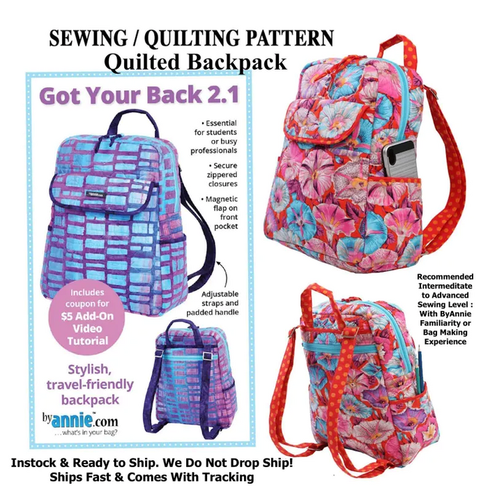 Got Your Back 2.1 Pattern - Patterns By Annie - Pba198-2.1 - 815217022079