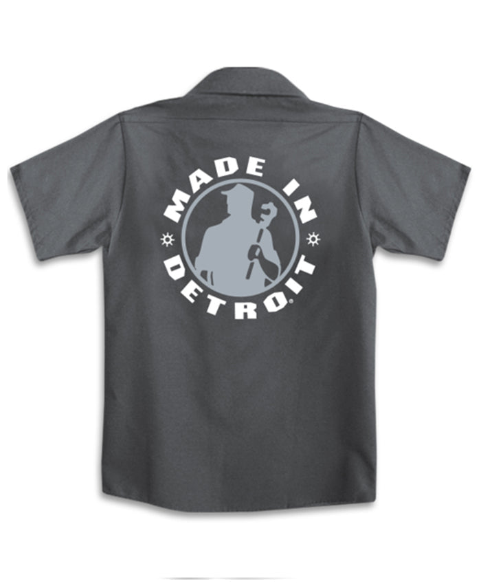 Gray Dickies - MID Front & Back - SMALL