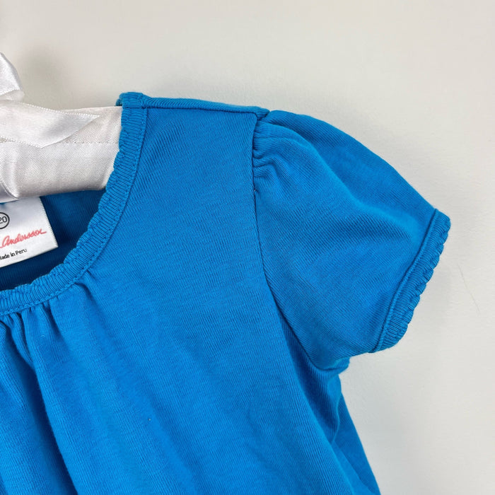 Hanna Andersson Bright Basic Tee Blue 120 cm 6-7