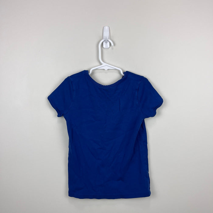 Hanna Andersson Bright Basics Tee Shirt Blue 120 cm 6-7