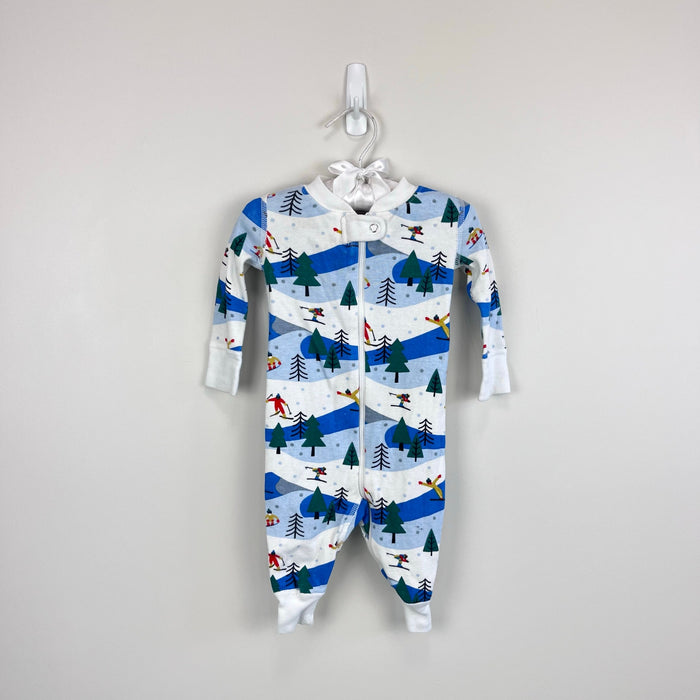 Hanna Andersson Holiday Ski Slope Sleeper 60 cm 3-6 Months