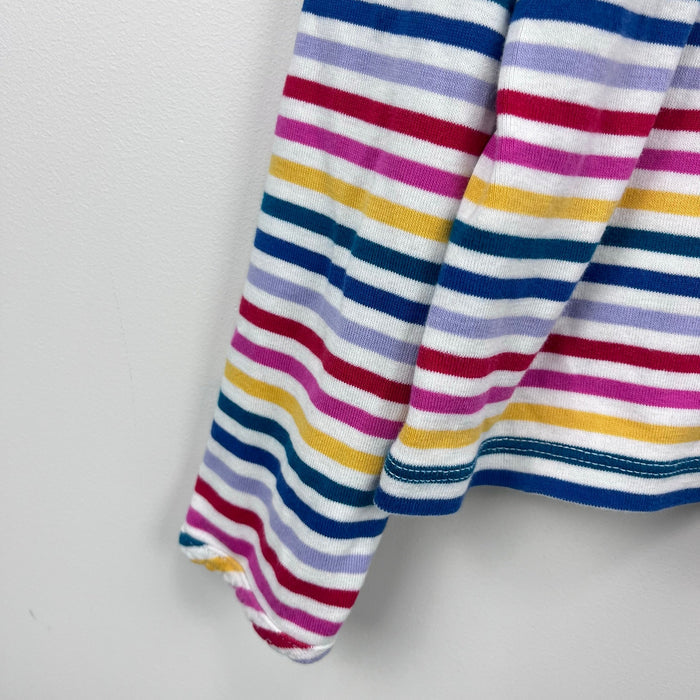 Hanna Andersson Long Sleeve Pima Cotton T-Shirt Rainbow Stripes 140 cm 10