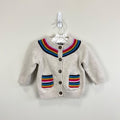 Hanna Andersson Rainbow Knitcraft Cardigan 70 cm 6-12 Months