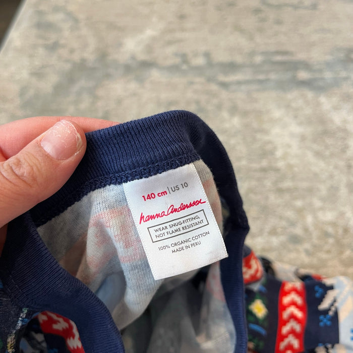 Hanna Andersson Scandi Snowflake Fair Isle Pajamas 140 cm 10