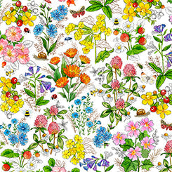 Healing Garden - 31354-Z Botanical Floral - QT Fabrics