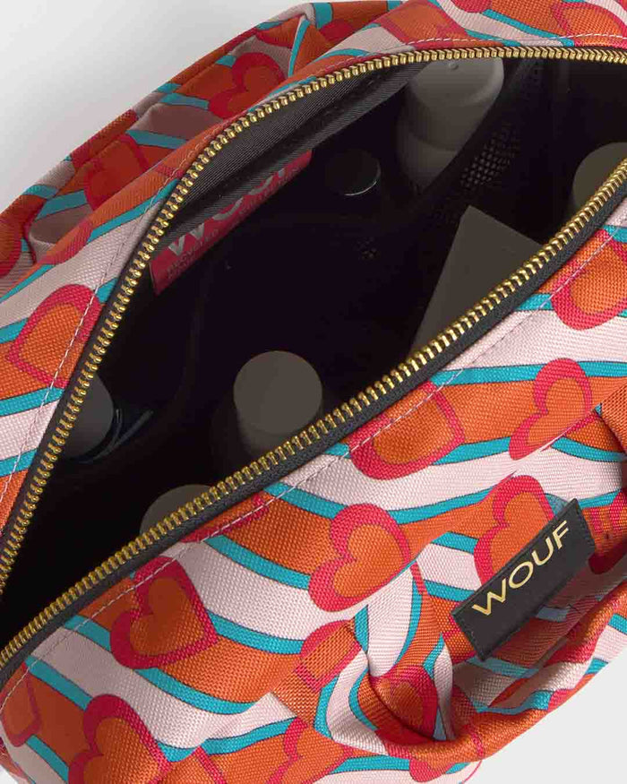 Heartbeat Large Toiletry Bag | WOUF | Cosmetic + Toiletry Bags