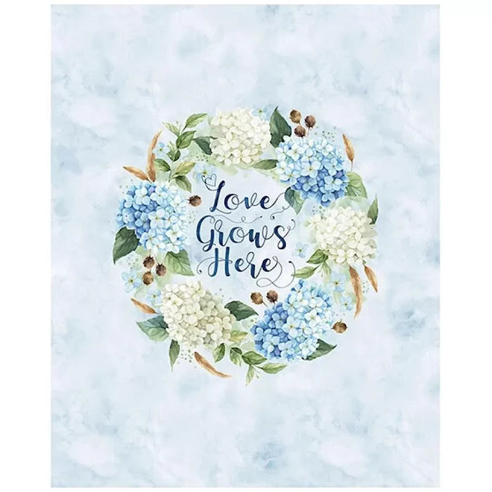 Hydrangea Panel-  Celebrate The Seasons- Hoffman- U5129-222