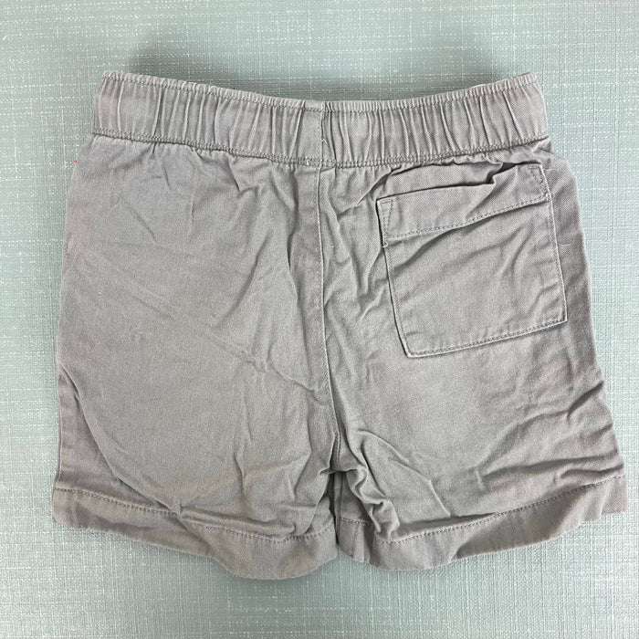 J. Crew Boys Drawstring Twill Dock Short Gray 5T