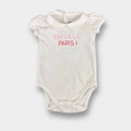 Jacadi Oh La La Paris! White Bodysuit 1 Month