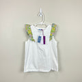 Jacadi Paris Girl T-shirt With Liberty Fabric Sleeves 8 NWT