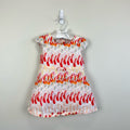 Janie and Jack Girls Colorful Print Bow Dress 18-24 Months