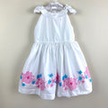 Janie and Jack Girls Sleeveless White Dress 3T