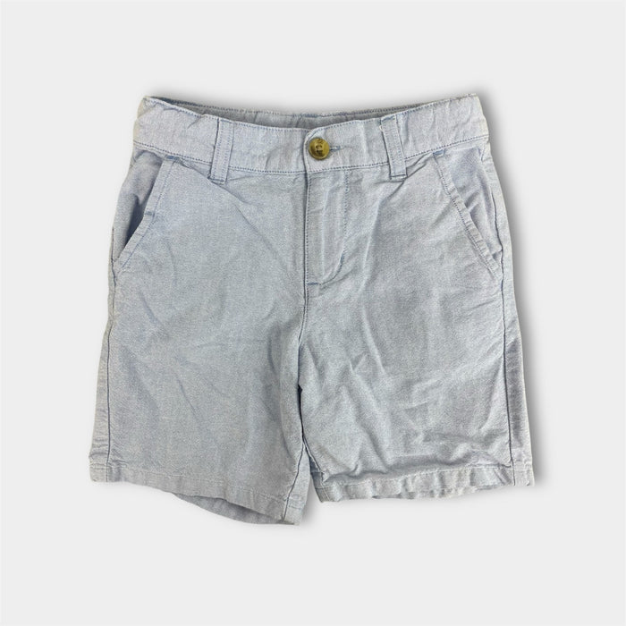Janie and Jack Oxford Cotton Short Zen Blue 6