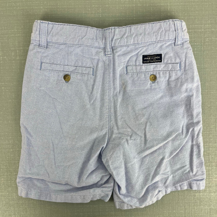 Janie and Jack Oxford Cotton Short Zen Blue 6