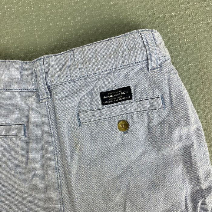 Janie and Jack Oxford Cotton Short Zen Blue 6