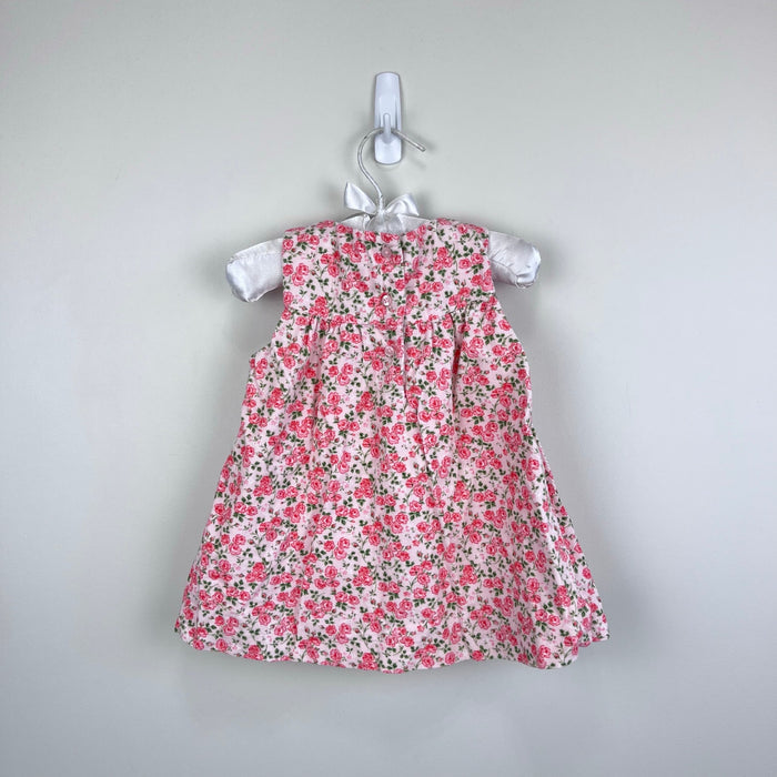 Janie and Jack Pink Floral Corduroy Dress 6-12 Months