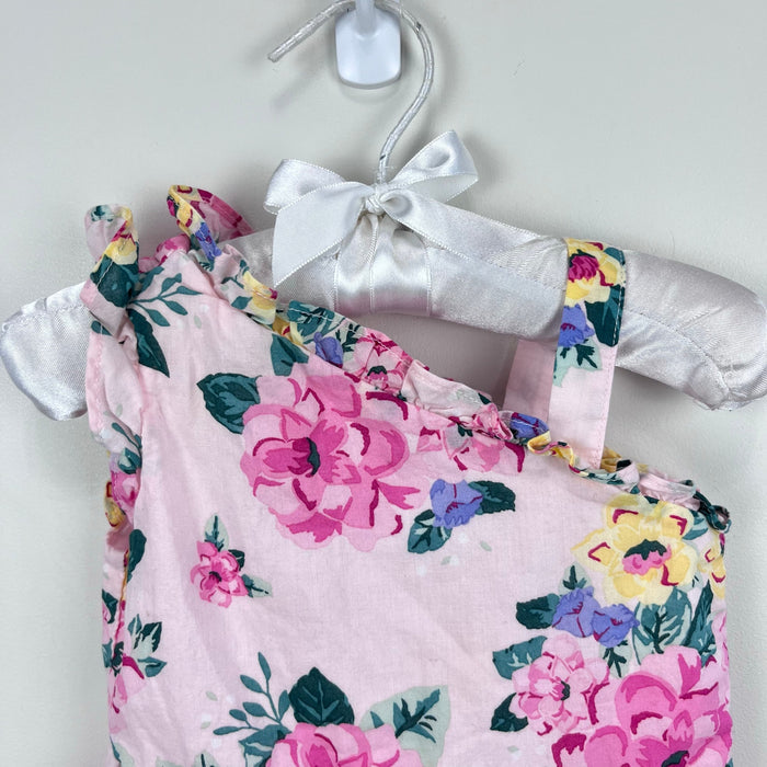 Janie and Jack Pink Floral Romper 6-12 Months
