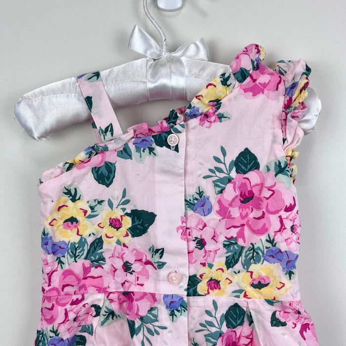 Janie and Jack Pink Floral Romper 6-12 Months