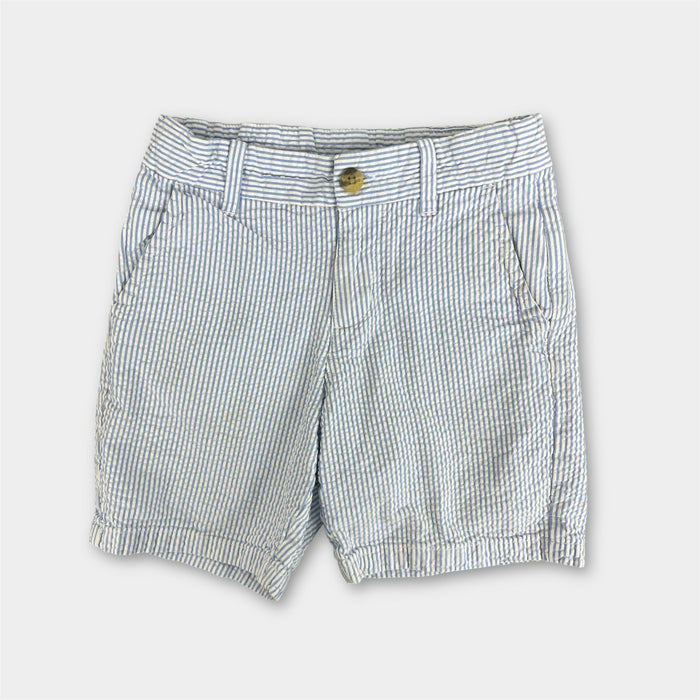Janie and Jack Provence Blue Seersucker Short 6
