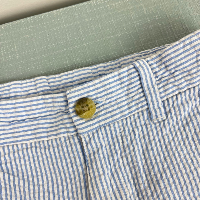 Janie and Jack Provence Blue Seersucker Short 6