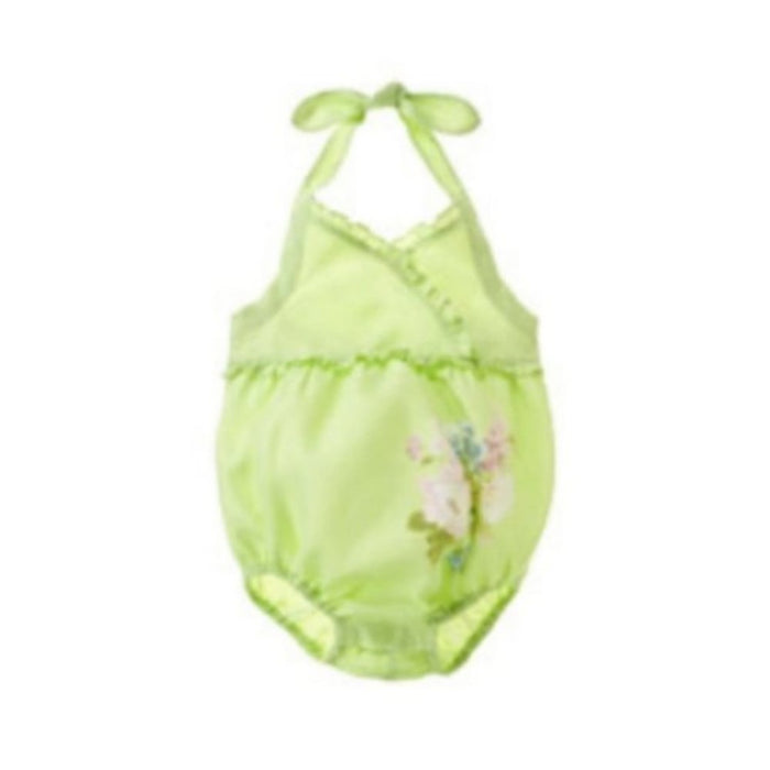 Janie & Jack Soft Green Linen Bubble Romper 6 Months