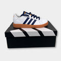 Adidas Kids' Grand Court 2.0 Sneaker White Dark Blue Gum 2 NWT