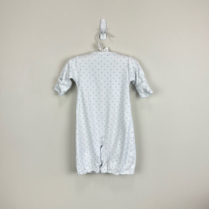 Kissy Kissy Blue Polka Dot Giraffe Converter Sleep Gown Small