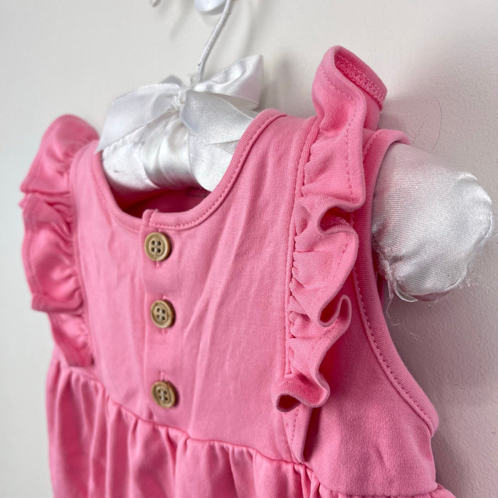 Kissy Kissy "Kissy Love" Pink Ruffle Short Playsuit Romper 12-18 Months