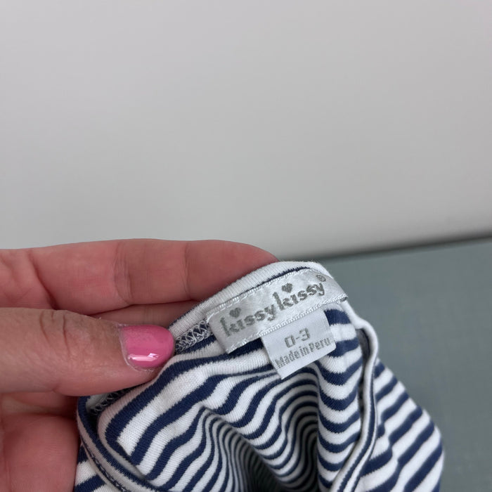 Kissy Kissy Striped Toolbox Footie Coverall 0-3 Months